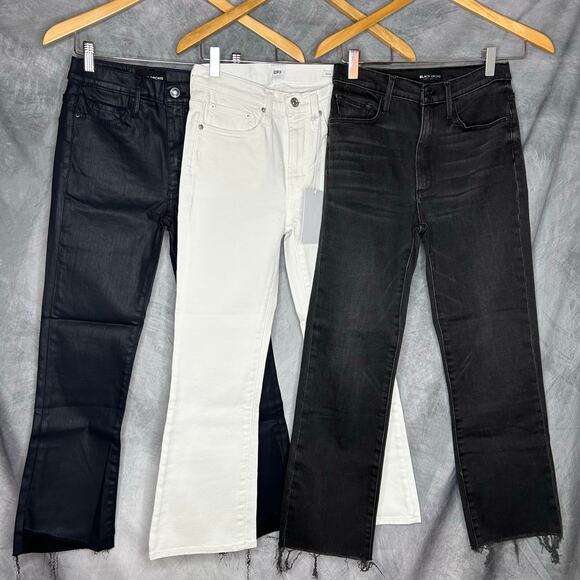 Black Orchid Denim Denim - Lot 3 New Jeans 25 Women Youth Black Orchid Edwin White Shiny Navy Black Staple